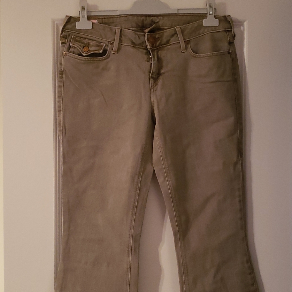 32 Grey True Religion Lowrise Bootcut Jeans